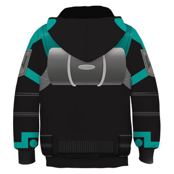 Anime My Hero Academia Midoriya Izuku Niños Sudadera Cosplay Navidad Fiesta 3D Impreso Casual